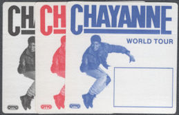 ##MUSICBP2160 - Set of 3 Chayanne OTTO Cloth Backstage Pass from the 1990-91 Tiemp de Vals Tour