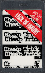 ##MUSICBP1871 - Scarce Cheap Trick OTTO Backstage Pass from the 2000 Lack of Luxury Tour