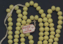 #BEADS0686 - Strand of 300 Cherry Brand Solid Yellow 5mm Glass Beads