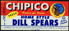 #ZBOT077- Chipico Pickle Jar Label
