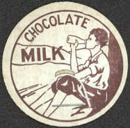 #DC124 - Early Chocolate Milk Bottle Cap Pictur...