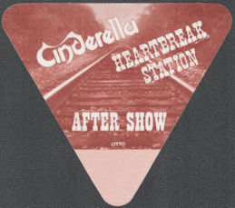 ##MUSICBP1451  - Cinderella Cloth OTTO After Show Pass from the 1991 Heartbreak Station Tour