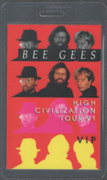 ##MUSICBP2121 - Bee Gees OTTO Laminated VIP Pas...