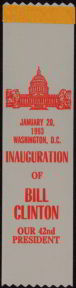 #PL152 - Bill Clinton Inaugural Ribbon