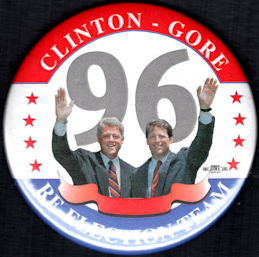 #PL351 - Large Clinton Gore 96 Re-Election Camp...