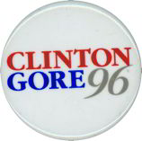 #PL135 - Clinton Gore 96 Pinback