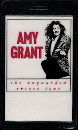 ##MUSICBP0444 - 1985 Amy Grant Laminated Cloth Backstage Pass from the 1985 "Unguarded Encore" Tour