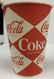 #CC011 - Group of 12 Diamond Logo Coke Cups