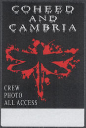 ##MUSICBP2174 - Rare Coheed and Cambria OTTO Cloth Pass from the 2008 Neverender Concert Series