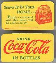 #CC029 - Coca Cola Bottle Redemption Card