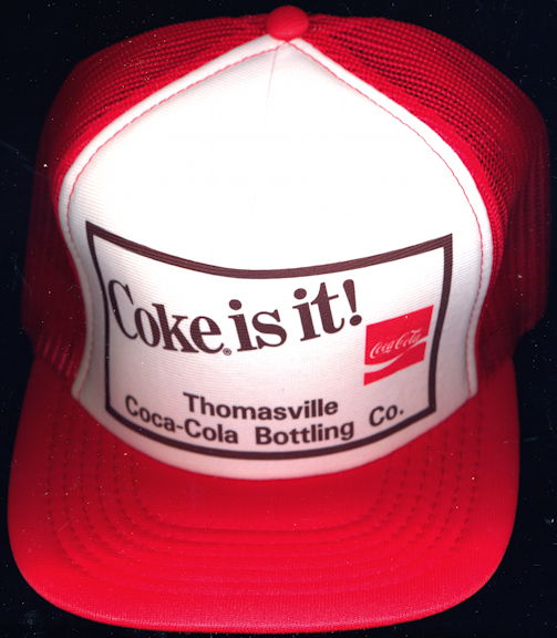 #CC356  - Coke is it! Thomasville Bottling Company Adjustable Size Hat