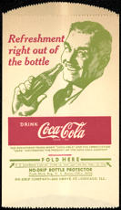 #CC253 - Coca Cola Dry Server with Clark Gable Look Alike Drinking Coca Cola