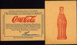 #CC063 - Early Coke Thomas Plant Coupon - 1915 Bottle