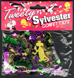 #CH472 - Group of 12 Packages of Licensed Tweety 'n Sylvester Confettio's