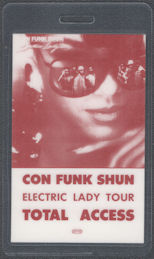 ##MUSICBP2176 - Con Funk Shun OTTO Laminated Total Access Pass from the 1985 Electric Lady Tour