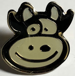 #MISCELLANEOUS350 - Smiling Cow Head Pinback - ...