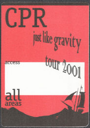 ##MUSICBP1464  - CPR (Crosby, Pevar, and Raymond) OTTO Cloth Access All Areas Pass from the 2001 Just Like Gravity Tour - David Crosby