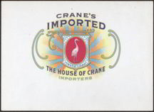 #ZLSC060 - Early Crane's Imported Cigar Label