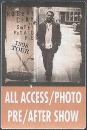 ##MUSICBP1698  - Rare Robert Cray OTTO Cloth All Access Pass from the 1998 Sweet Potato Pie 