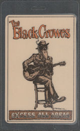 ##MUSICBP1954 - Black Crowes OTTO Laminated All Areas Pass from the 1990 Blues is Blood Tour