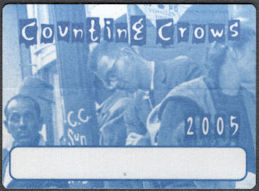 ##MUSICBP1468  - Counting Crows OTTO Cloth Backstage Pass from the 2005 Accidentally in Love Tour