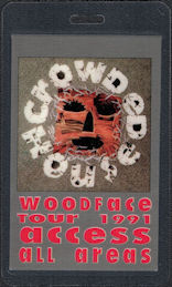 ##MUSICBP0609 - 1991 Crowded House Laminated Access All Areas OTTO Backstage Pass from the "Woodface" Tour