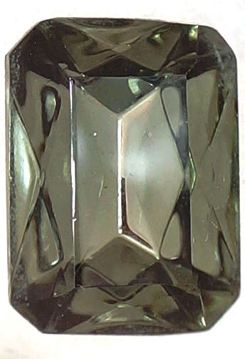 #BEADS0540 - Large 20mm Black Diamond Octagon Glass Rhinestone - As Low as 30¢ each