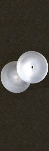 #BEADS0606 - Large Frosted Glass Czech Lozenge Bead - As low as 25¢ each