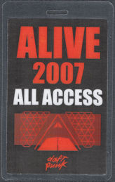 ##MUSICBP2185  - Rare Daft Punk OTTO Laminated All Access Pass from the 2007 Alive Tour