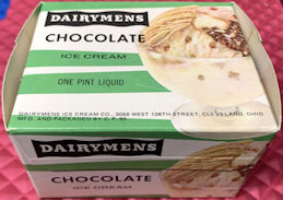 #DA122  - Colorful Dairymens Chocolate Ice Cream Box