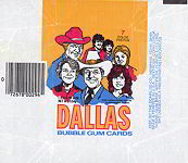 #Cards072 - 1981 Dallas TV Show Waxed Trading Card Wrapper
