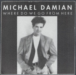 ##MUSICBP1605  - Michael Damian OTTO Cloth Record Store Promotional Giveaway for the 1989 Where Do We Go From Here Tour