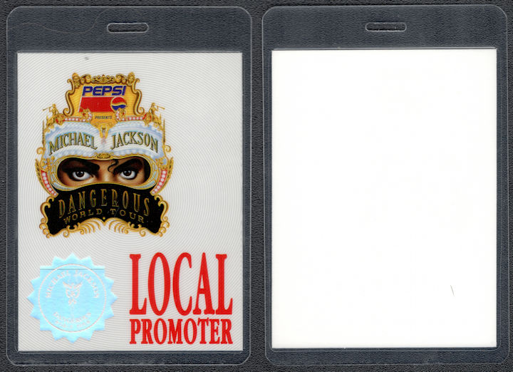 ##MUSICBP1307 - 1992 Michael Jackson Laminated OTTO VIP Hologram Backstage Pass from the Dangerous Tour