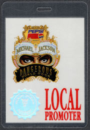 ##MUSICBP1307 - 1992 Michael Jackson Laminated OTTO VIP Hologram Backstage Pass from the Dangerous Tour