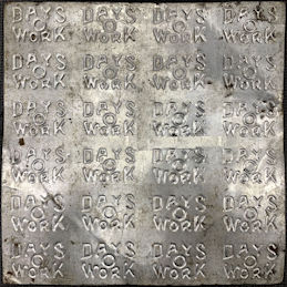 #TOP076 - Days O Work Heavy Metal Embossed Toba...