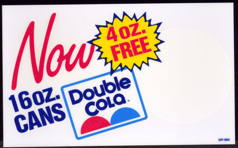#SOZ072  - Larger 1970s Double Cola Decal