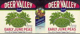 #ZLCA095 - Deer Valley Early June Peas Label