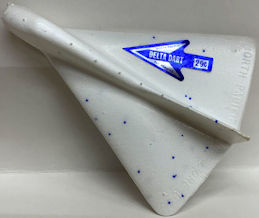 #TY797 - Styrofoam Delta Dart Toy Airplane - North Pacific