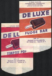 #PC025 - Pair of Popsicle and Fudge Bar Bags - De Luxe Fudge and Temptee Pop