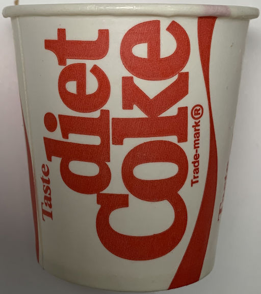 #CC389 - Taste Diet Coke Sample Cup from the Diet Coke Introduction