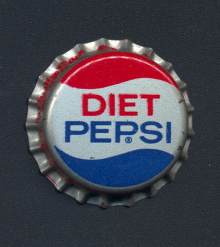 #BC151 - Group of 10 Early Cork Lined Diet Pepsi Bottle Caps