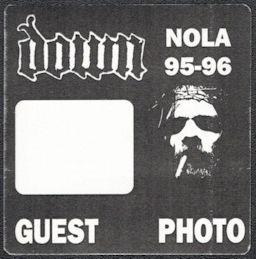 ##MUSICBP1256 - Scarce Down OTTO Cloth Guest and Photo Pass from the 1995-96 NOLA Tour
