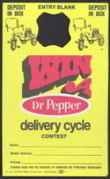 #SOZ042 -  Dr Pepper Win a Delivery Cycle Bottle Hanger