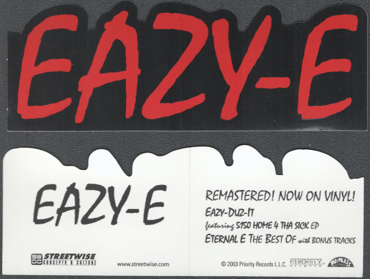 ##MUSICBQ0215 - Eazy-E Sticker from the 2003 Eternal E Remastered Album