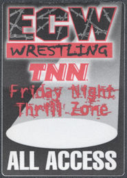 ##MUSICBP1571 - 2000 ECW Wrestling Friday Night Thrill Zone OTTO Cloth All Access Pass