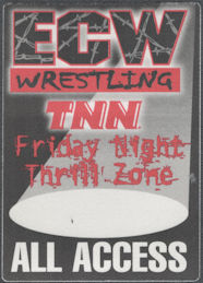 ##MUSICBP2204 - Rare ECW Wrestling OTTO Cloth All Access Pass from the Friday Night Thrill Zone