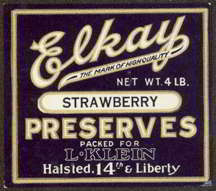 #ZBOT089- Elkay Strawberry Preserves Label