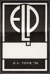 ##MUSICBP0129 - Emerson Lake and Palmer (ELP) OTTO Cloth Backstage Pass from the 1998 the Then and Now Tour