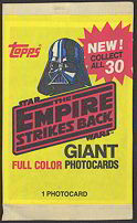 #Cards027 - 1980 Star Wars Empire Strikes Back Giant Photocard in Package