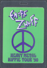 ##MUSICBP1512 - Enuff Z'Nuff OTTO Laminated Backstage Pass from the 1990 Heavy Metal Hippie Tour 